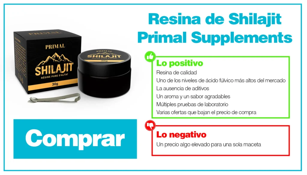 Revisión de resina de Primal Supplements: Lo mejor de Shilajit🏆