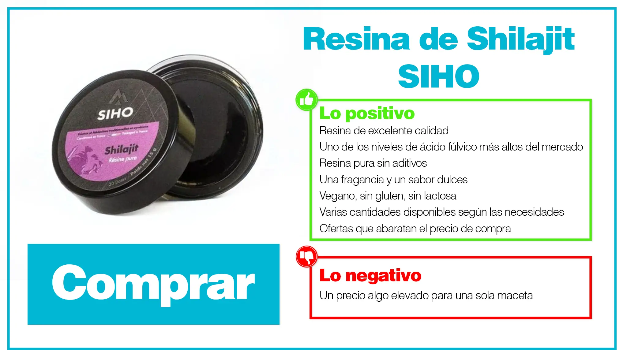 Reseña de la resina de shilajit de SIHO: lo mejor del shilajit 🏆